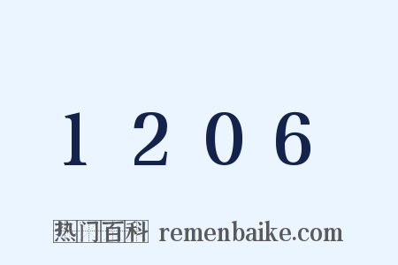 1206是什么意思的图片